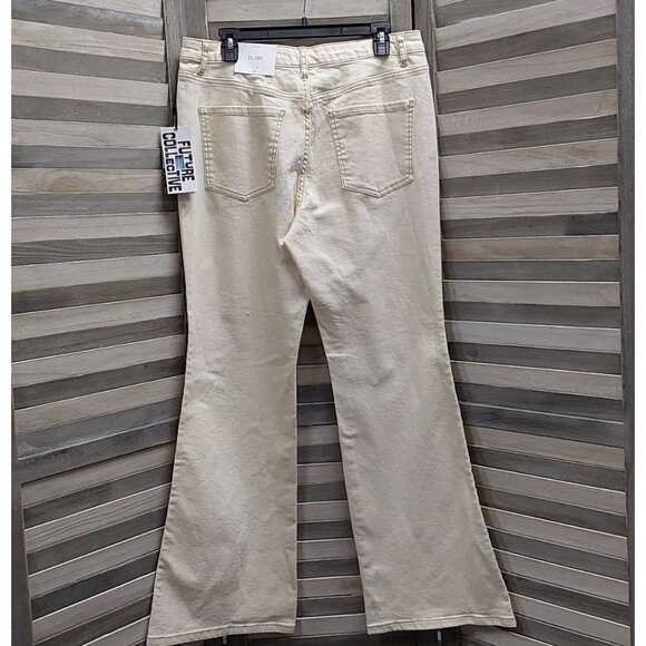 WOMEN'S FLARE LEG DENIM PANT | FUTURE COLLECTIVE | 12 - Picture 6 of 14